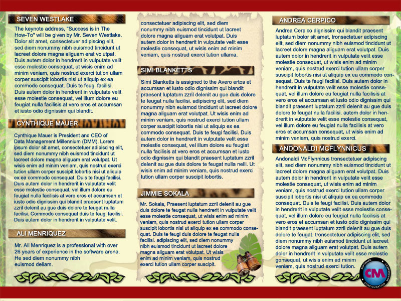 CM Day Trifold Brochure