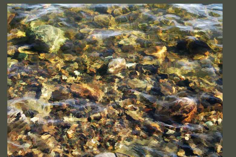 Water and rocks for texture
